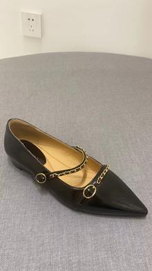 【门店同款】ENJOY春季尖头链条搭扣单鞋 155804732 商品图0