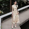 新中式国风立领旗袍无袖连衣裙女春季新款古典温婉长裙V0440187 商品缩略图1