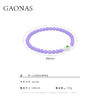GAONAS 吊坠925银合成锆石 紫罗兰 高定国风紫珠链（仿真）10389XPR 商品缩略图5