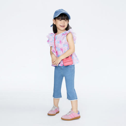 女童甜酷七分牛仔裤子新款安奈儿童装实体店同款XG426586 商品图3