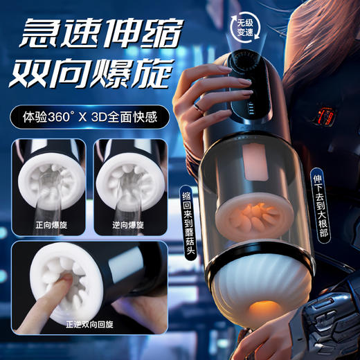 司沃康SVAKOM SF030A星空战舰伸缩旋转吮吸飞机杯 商品图11