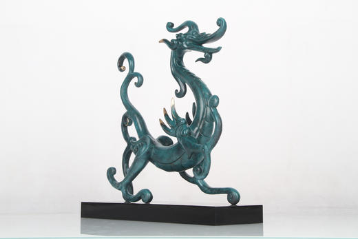 宇达2024新品 青铜创意艺术礼品《瑞龙如意》家居装饰摆件 商品图2