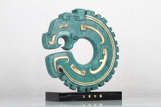 宇达2024新品  青铜创意艺术礼品《玉龙呈瑞》家居装饰摆件 商品图2