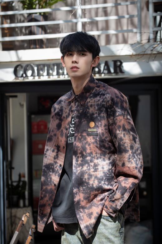 W415825298墨色印花格纹衬衫外套 商品图2