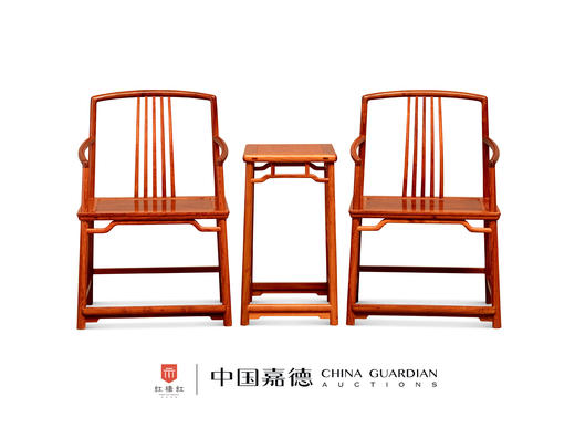 红桥红  家具严选  缅甸花梨(大果紫檀）  【罗锅枨 矮梳背椅】 商品图0