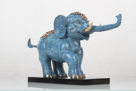 宇达2024新品 青铜创意艺术礼品《家有吉象锦绣绵长》家居装饰摆件 商品图4