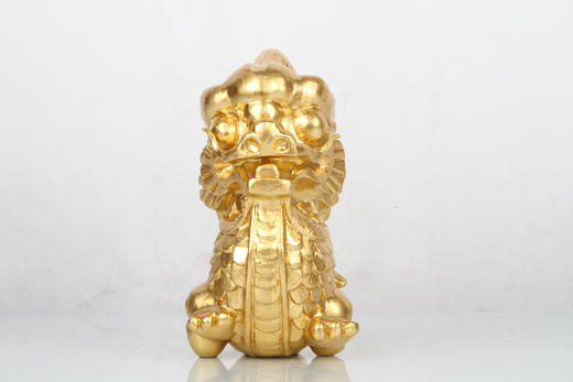 宇达青铜摆件 著名艺术家韩美林作品 贴金《金龙送瑞》艺术品摆件 商品图3