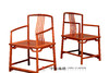 红桥红  家具严选  缅甸花梨(大果紫檀）  【罗锅枨 矮梳背椅】 商品缩略图1