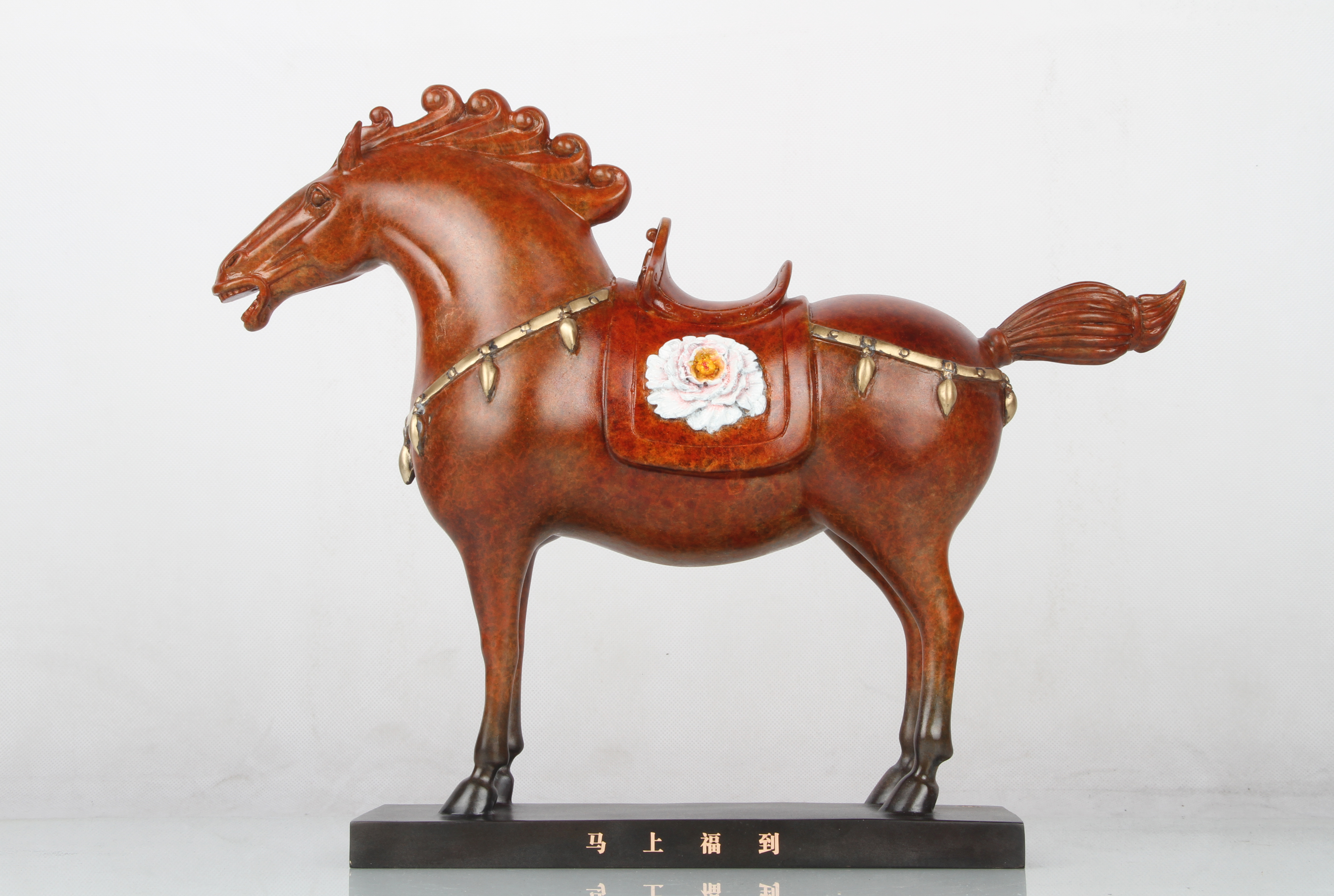 宇达2024新品 青铜创意艺术礼品《马上福到》家居装饰摆件