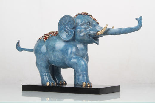 宇达2024新品 青铜创意艺术礼品《家有吉象锦绣绵长》家居装饰摆件 商品图3