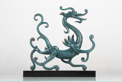 宇达2024新品 青铜创意艺术礼品《瑞龙如意》家居装饰摆件 商品图5