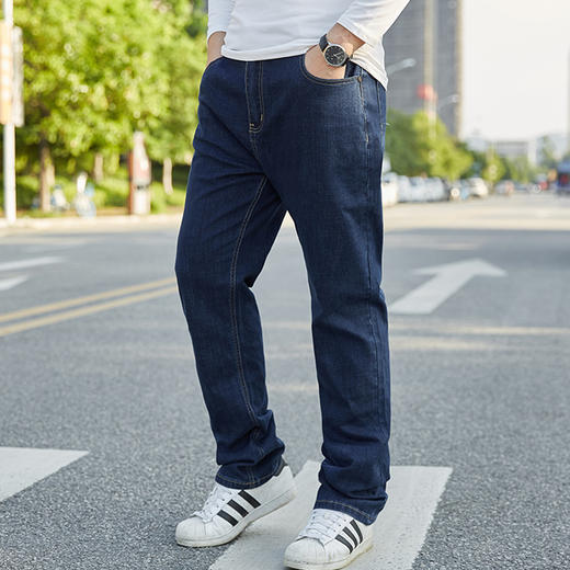 【特大码】【新款DMR】大依优型大码男装直筒牛仔裤弹力加肥加大号宽松长裤舒适胖子裤子夏季 商品图6