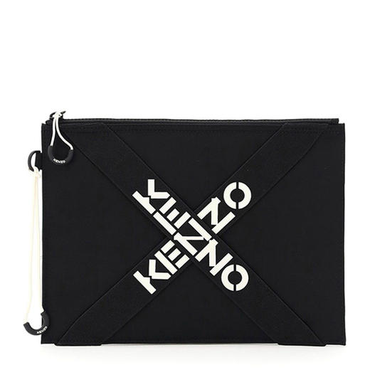 KENZO 高田贤三 女士字母徽标印花手包 黑色 FA65 PM222 F21 99 商品图0