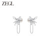 ZEGL设计师绿野漫迹系列925银蝴蝶耳环2024新款高级感耳钉耳饰女 商品缩略图4