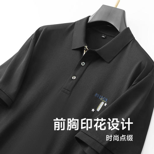 【新款DDA】大依优型大码短袖Polo衫刺绣翻领加肥加大男士大号弹力透气舒适夏季半袖透气 商品图2
