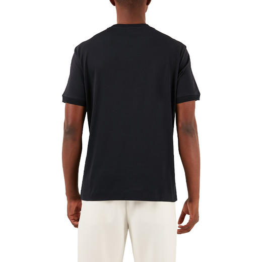 EMPORIO ARMANI 阿玛尼 男士刺绣徽标棉质圆领短袖T恤 深蓝色 3D1TN3 1JOCZ 0965 商品图1