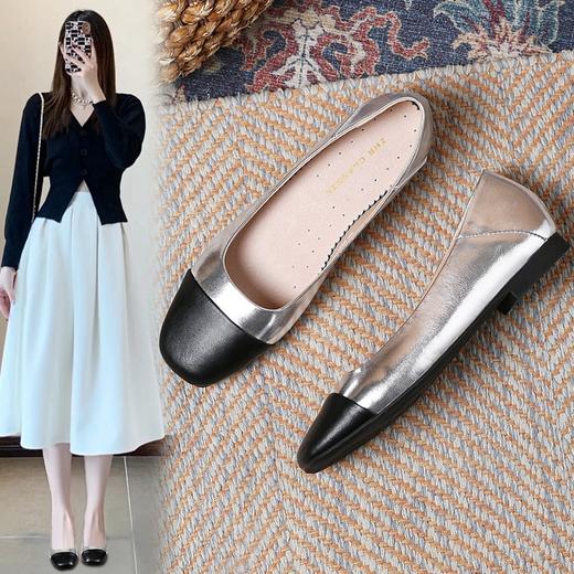 ZHR则则法式优雅单鞋女鞋2024新款时尚百搭休闲气质一脚蹬懒人鞋 商品图4