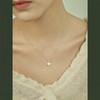 Oflye潮流饰品 S925纯银半嵌珍珠项链女新款轻奢小众简约气质锁骨链女款配饰 商品缩略图0
