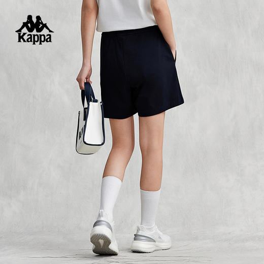 Kappa卡帕复古短裤2024新款女夏休闲直筒裤简约五分裤K0E42DY01 商品图1