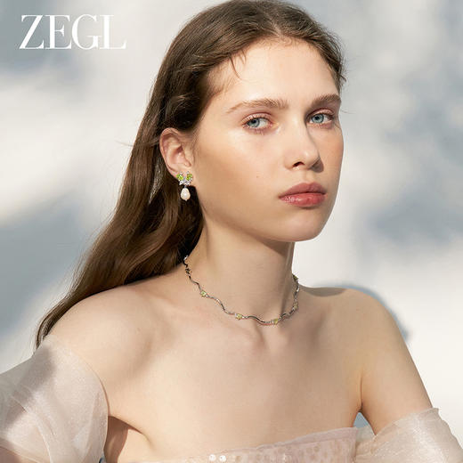 ZEGL设计师绿野漫迹系列春夏爱心项链女款2024新款颈链锁骨链饰品 商品图2
