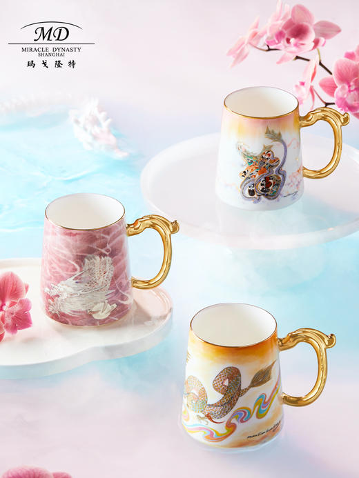 【玛戈隆特】龙年限定杯子家用高档骨瓷马克杯水杯牛奶杯礼盒装 商品图0
