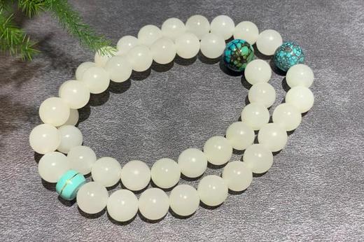 【御珠宫坊】羊脂白玉珠串 商品图2