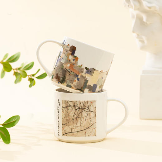 吴冠中 墙上姻亲 都市之恋 陶瓷马克杯 礼品 送礼推荐 送朋友 节庆礼物 425ML 商品图0