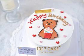 1027CAKE|  手绘蛋糕  卡通小熊 可爱款