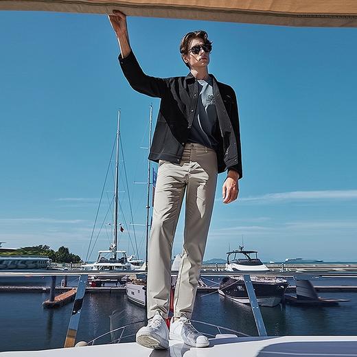 柒牌男装印花夹克衫男2024春季新款时尚潮流工装风男士翻领外套薄	126K70220 商品图3