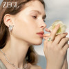 ZEGL设计师绿野漫迹系列925银彩色蝴蝶耳环女2024新款耳钉耳饰品 商品缩略图3