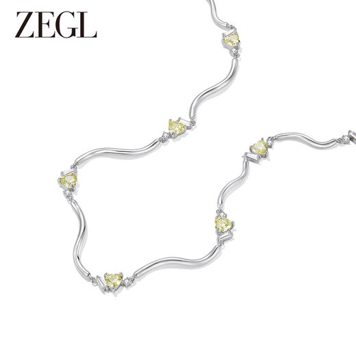 ZEGL设计师绿野漫迹系列春夏爱心项链女款2024新款颈链锁骨链饰品 商品图4