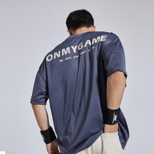 【乐刻甄选】OMG后背印花网眼短袖 商品图0