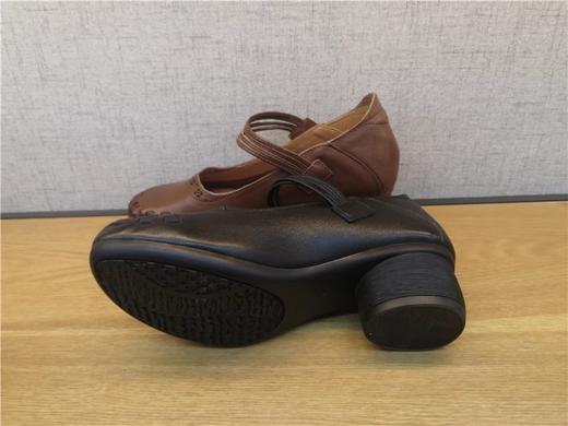 2021豪行春秋新款21146381真皮复古休闲低跟女鞋单鞋专柜正品大码 商品图4