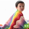 苏苏姐家 毛线编织波浪彩虹毯子宝宝手工盖被DIY视频材料包教程 商品缩略图0