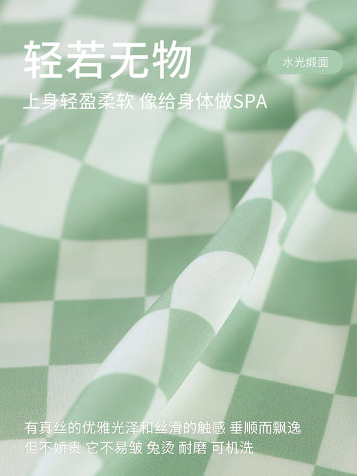 康妮雅女式短袖短裤开襟套装 商品图4