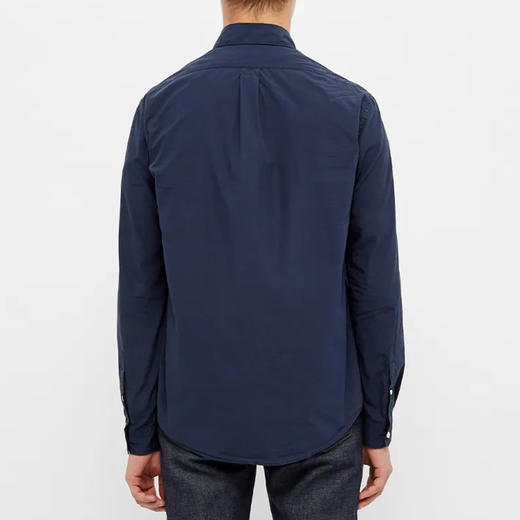 KENZO 高田贤三 男士虎头徽标刺绣棉质长袖衬衫 深蓝色 FA55 CH400 1LA 77 商品图2