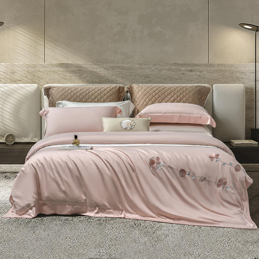 雅韵宫廷刺绣系列 清莹-粉玉 38.4%莱赛尔 61.6%棉 商品图1