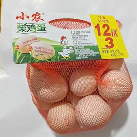 【9.9元/兜】小农网兜柴鸡蛋15枚583g（0805136）