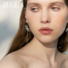 ZEGL设计师绿野漫迹系列蝴蝶耳环女2024新款流苏耳钉精灵耳饰品 商品缩略图1