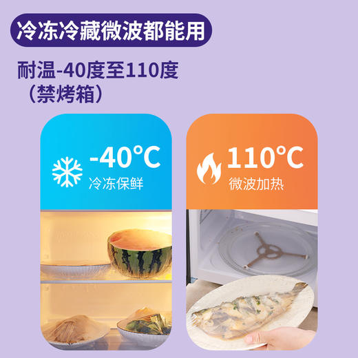 「36.9到手3大包！单包100只」UYIKU物以可食品一次性保鲜罩 多用途万能防尘罩冰箱食物防串味保鲜罩厨房用品 商品图3