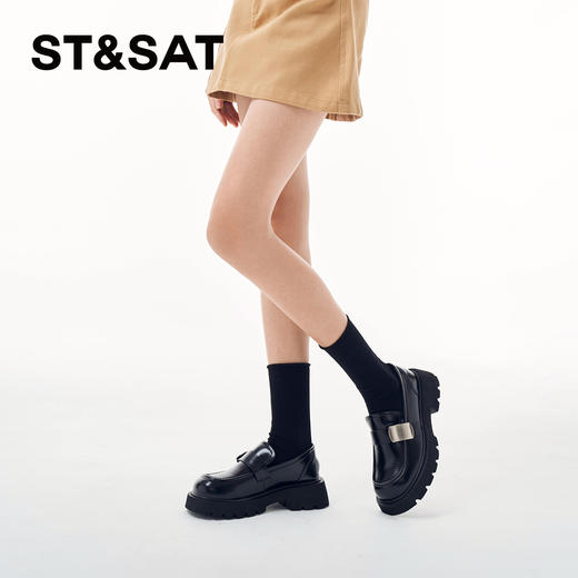 星期六金属扣饰一脚蹬乐福鞋SSC1111562 商品图6