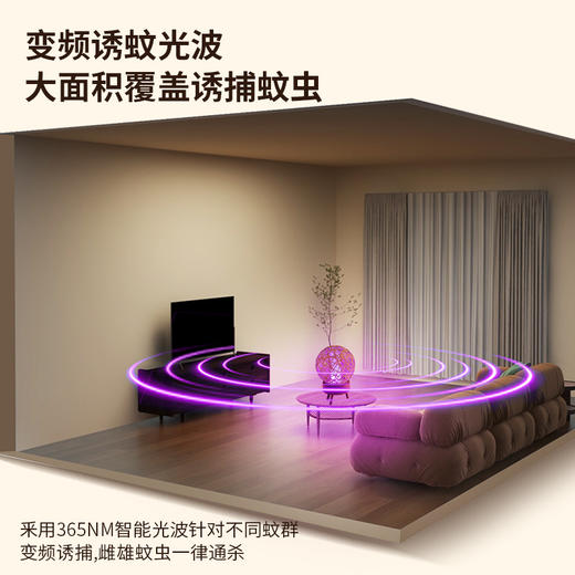 【无烟无味无辐射物理灭蚊 母婴适用】藤球夜灯电击灭蚊灯，即是灭蚊灯，也是氛围小夜灯为漫漫长夜而设计，USB光触媒家用诱蚊灭蚊器！ 商品图3