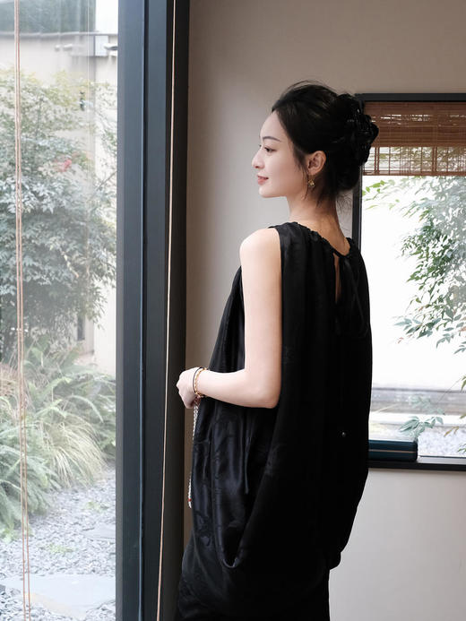 盛唐牡丹 |真丝冠乐绉梅兰竹菊上衣 商品图4