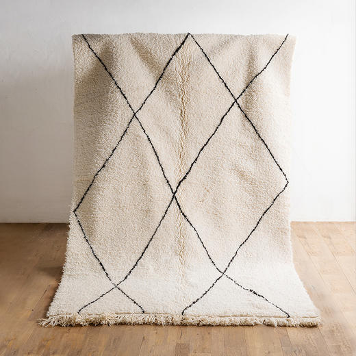 伽罗 JALO 摩洛哥手工羊毛地毯 Beni Ourain图案类型 商品图4