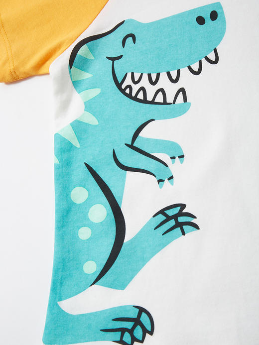 【萌趣可爱运动T恤】Little maven欧美儿童T恤卡通恐龙儿童上衣纯棉短袖夏 季童T恤 商品图2