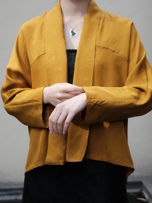 盛唐牡丹 |赤金罗底香云纱外套 商品图1