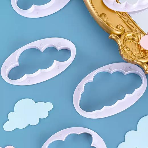云朵饼干模5件套  云朵形翻糖切模 DIY手工烘焙云朵形模具 商品图2