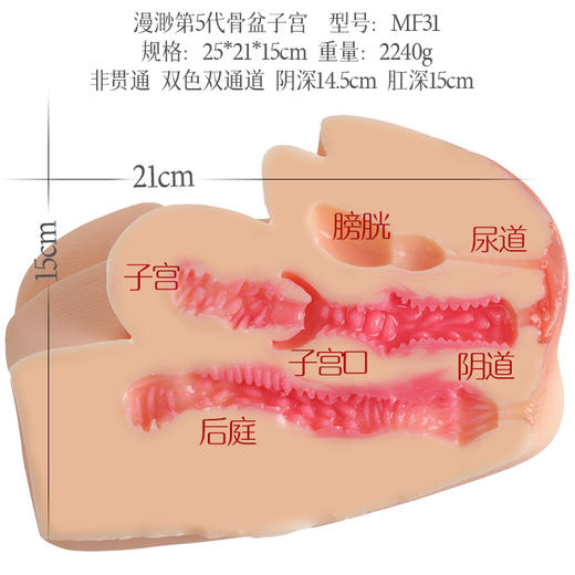 漫渺五代骨盆子宫感应发声双震加热倒模男用情趣用品自慰性用品飞机杯 商品图6