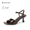 natursun凉鞋女款夏季法式仙女风气质一字带细跟高跟鞋女N24315045 商品缩略图1