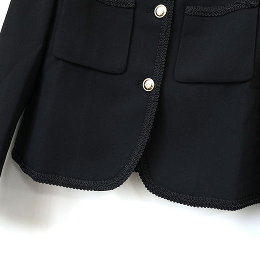 VIVIAN LIU薇薇安刘TR2413103春女装新款圆领贴兜小香风短上衣 商品图4